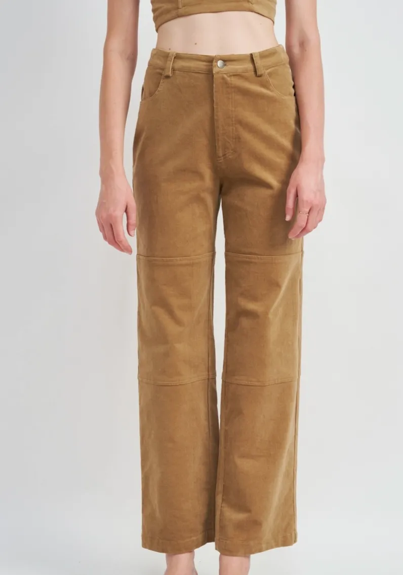 High Waisted Corduroy Pants