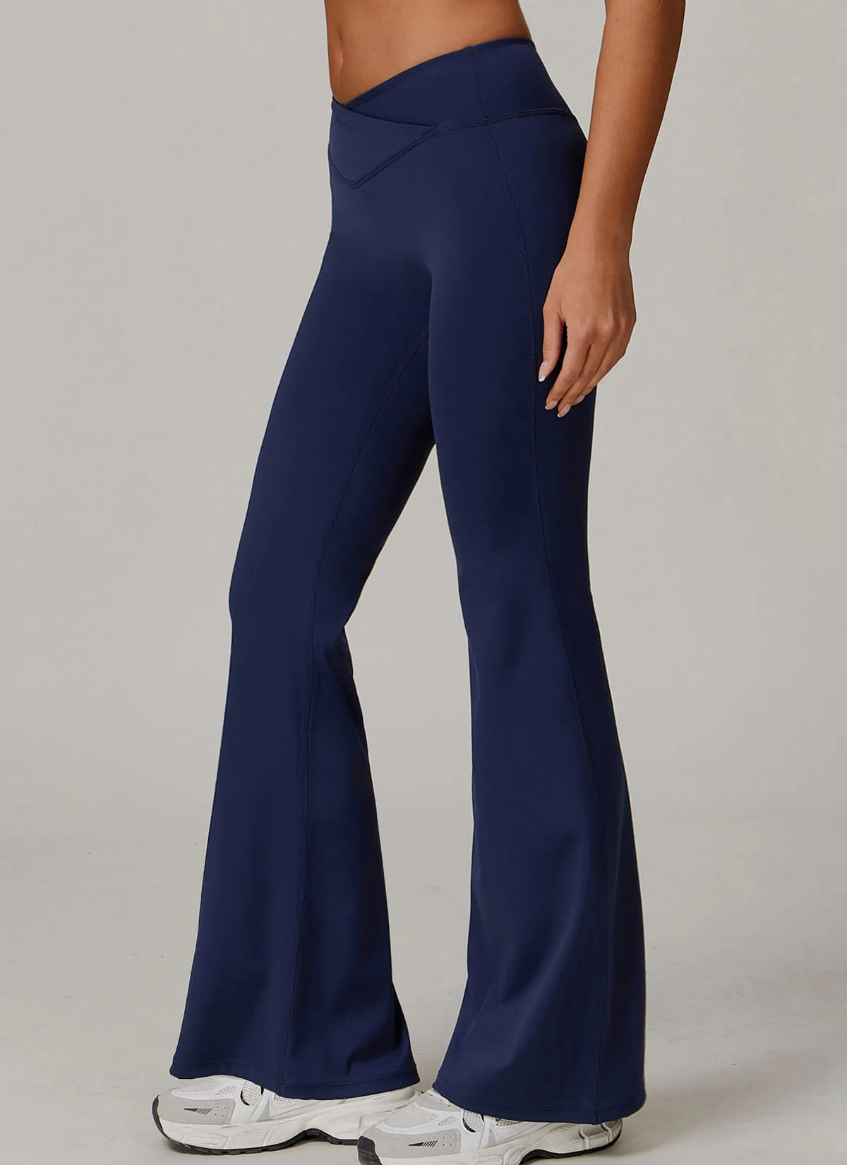 High Waisted Tummy Control Casual Flare Yoga Pants