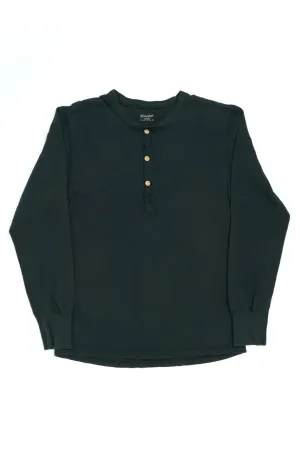 Homespun Knitwear Coalminer Henley Zimbabwe Jersey Aged Black