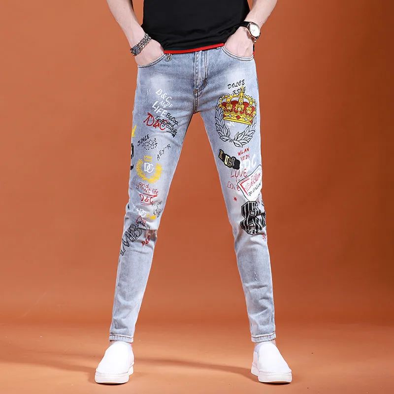 INSTOCK-Spring and summer European stretch jeans for men