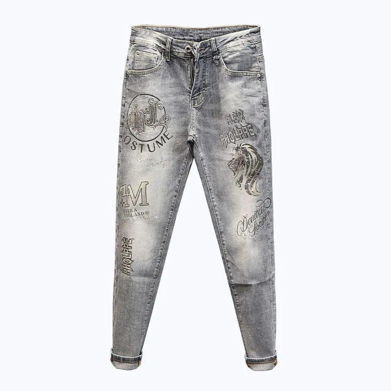 INSTOCK-Spring and summer European stretch jeans for men