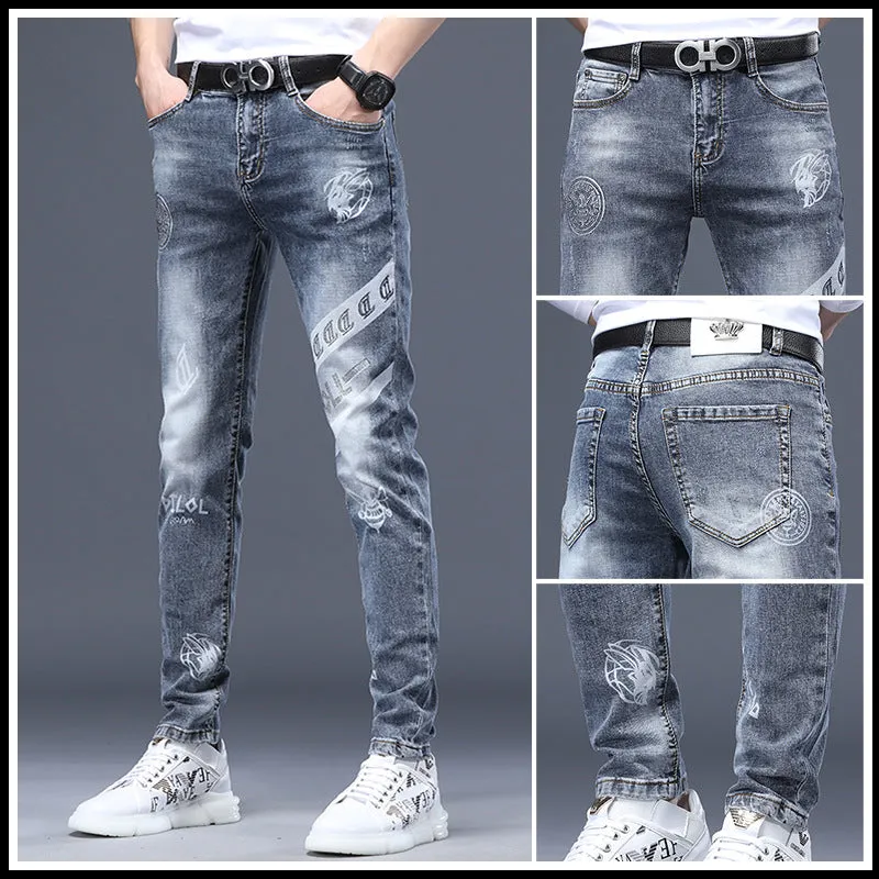 INSTOCK-Spring and summer European stretch jeans for men