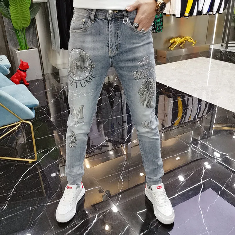 INSTOCK-Spring and summer European stretch jeans for men