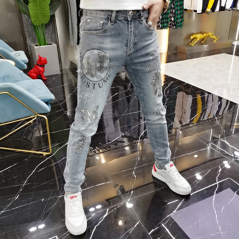 INSTOCK-Spring and summer European stretch jeans for men