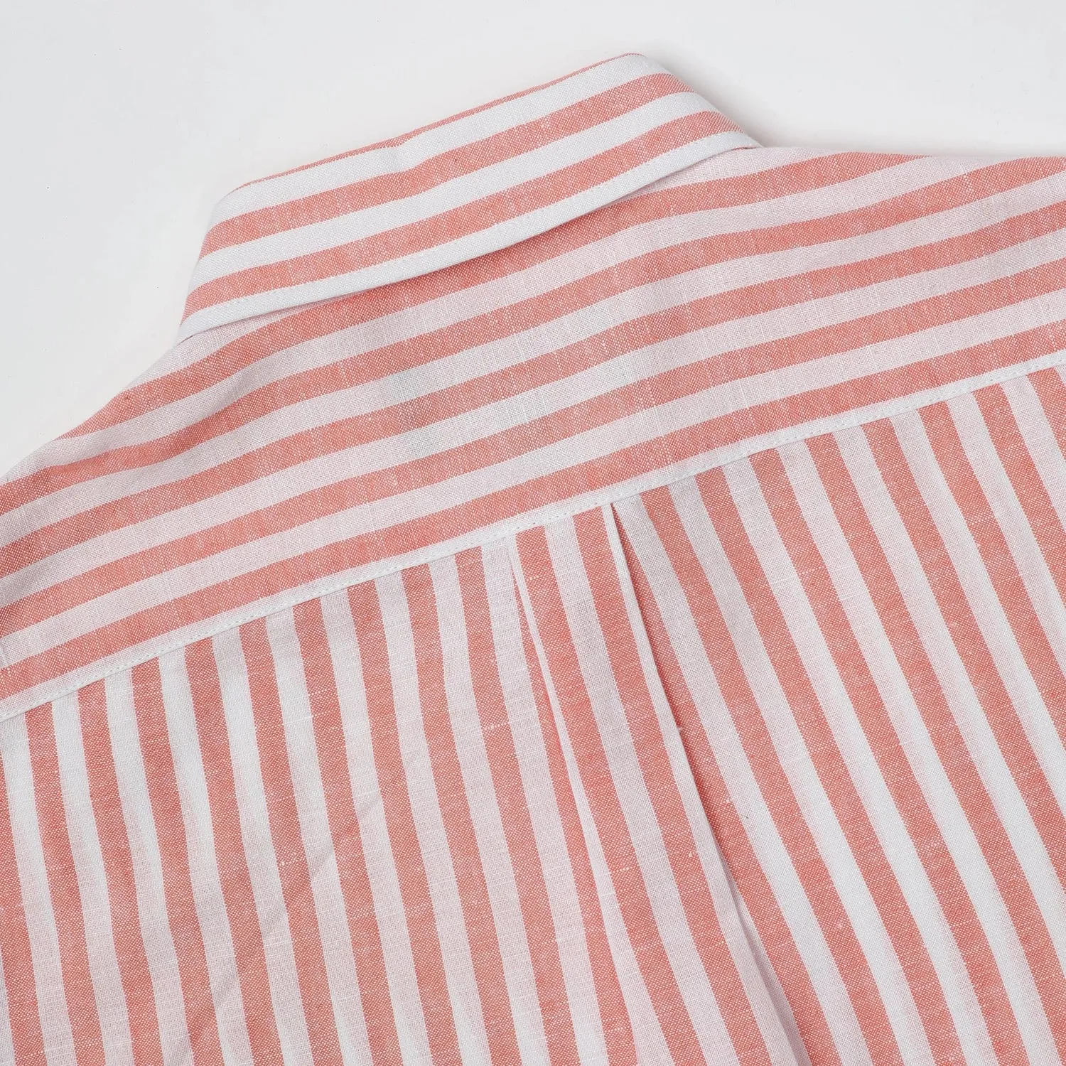 JAMES HARPER LINEN COTTON BLEND EVEN STRIPE L/S SHIRT JHS558