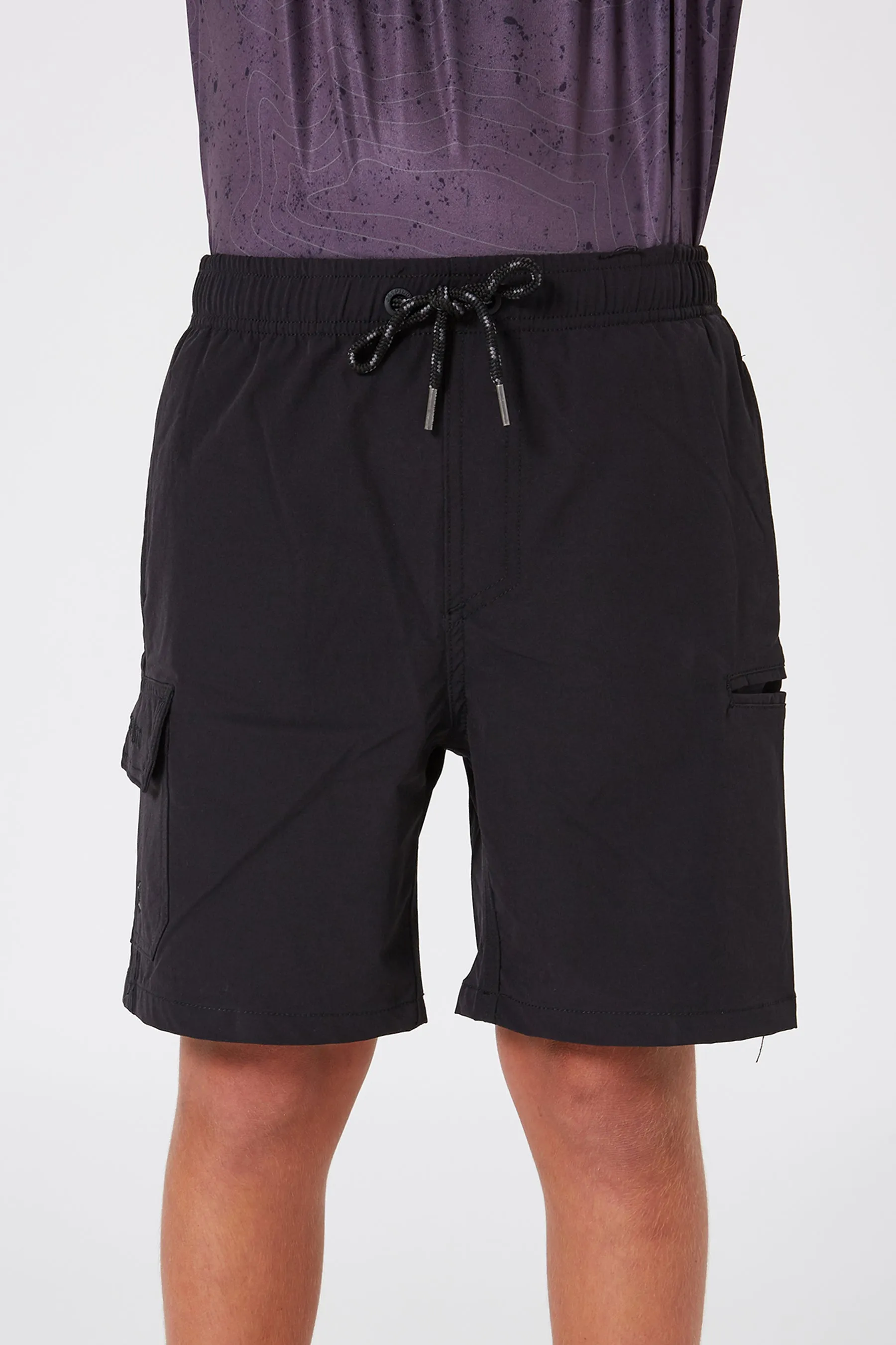 Jetpilot Jet-Lite Elasticated Youth Boardshort - Black