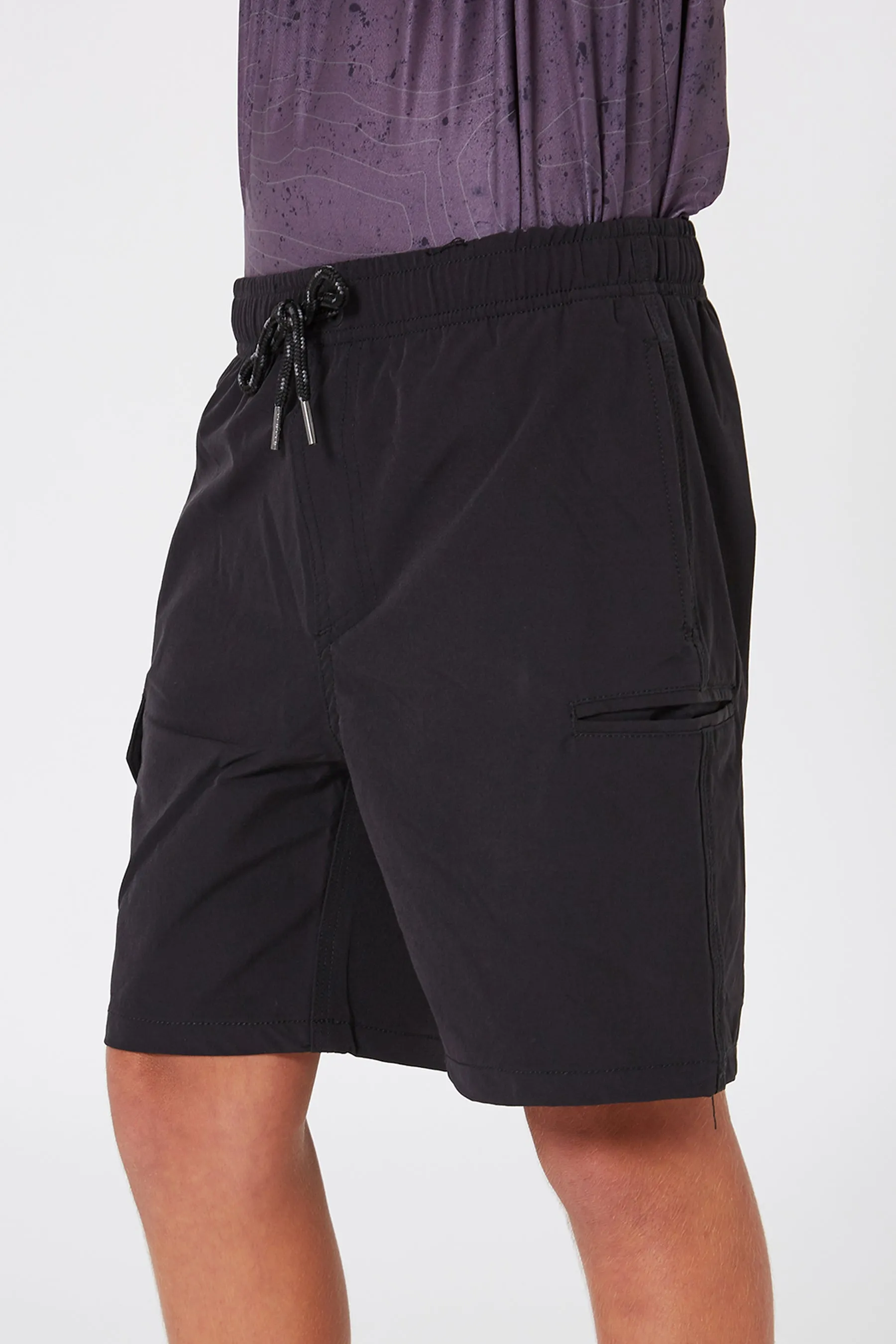 Jetpilot Jet-Lite Elasticated Youth Boardshort - Black