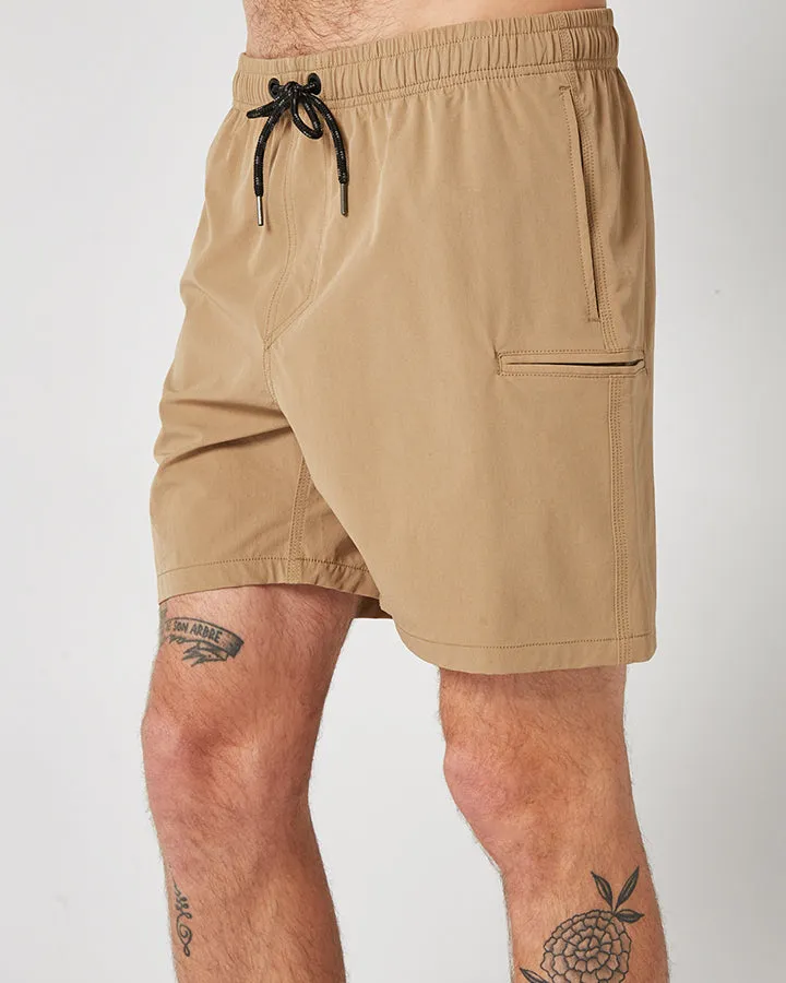 Jetpilot Jet-Lite Mens Elasticated Boardshort - Khaki
