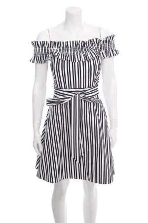 Kate Spade Striped Off-the-Shoulder Dress SZ 2