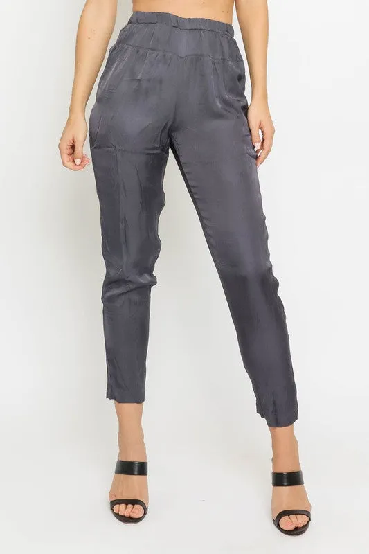 KENNY SATIN JOGGER PANTS