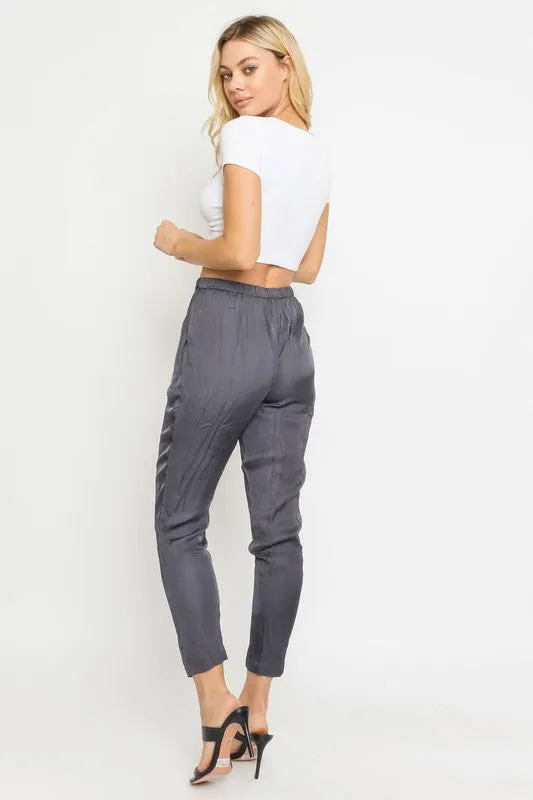 KENNY SATIN JOGGER PANTS