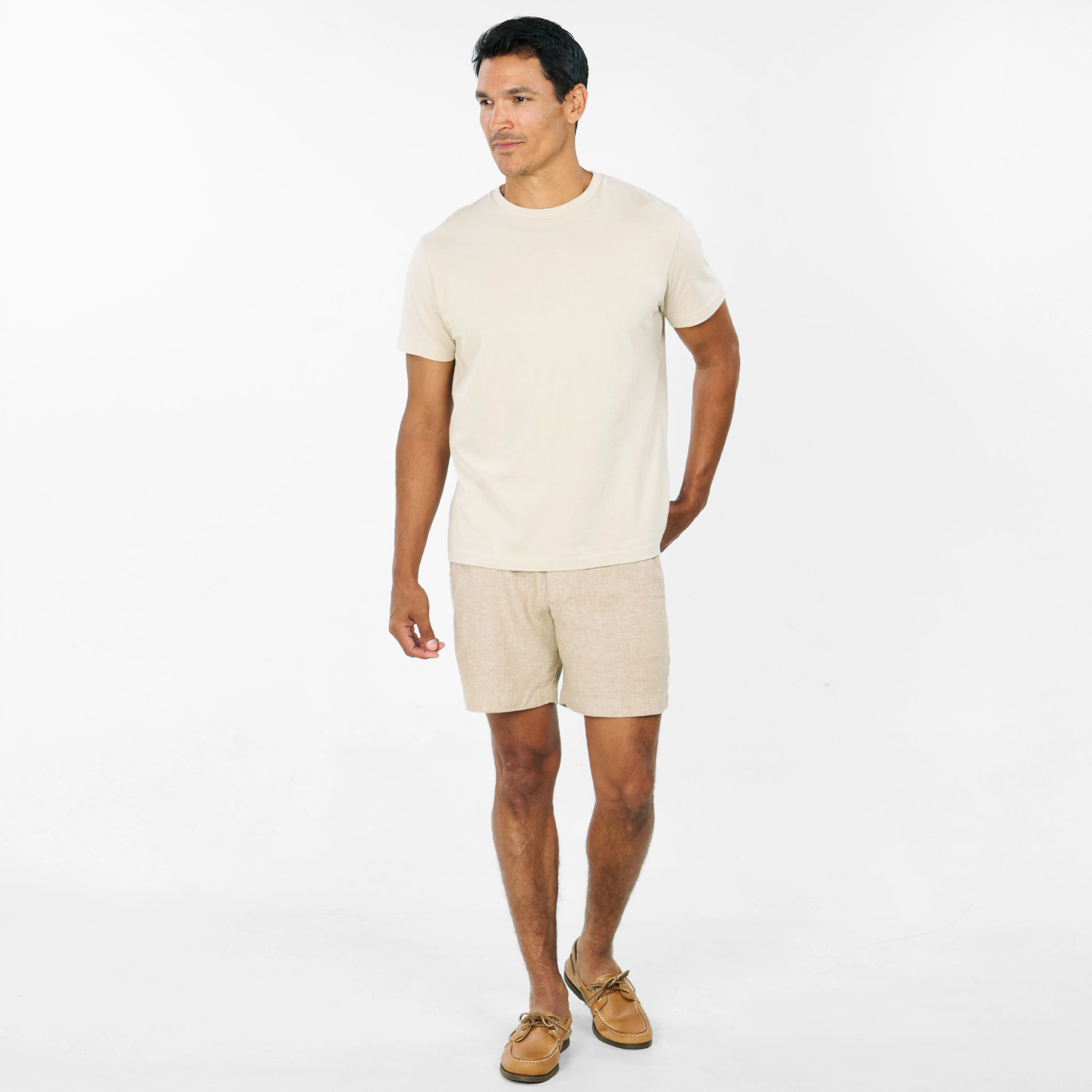 Khaki Linen Short