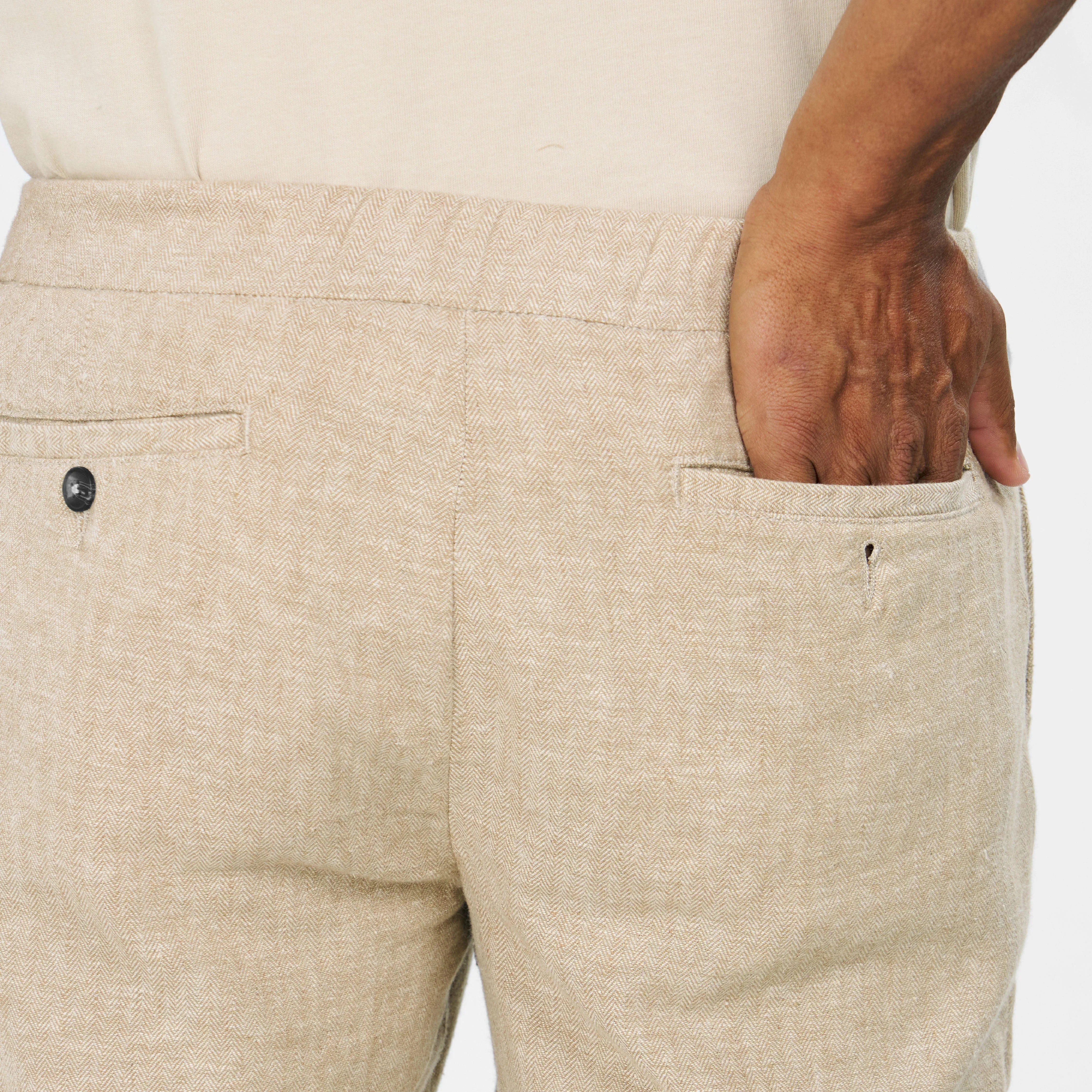 Khaki Linen Short