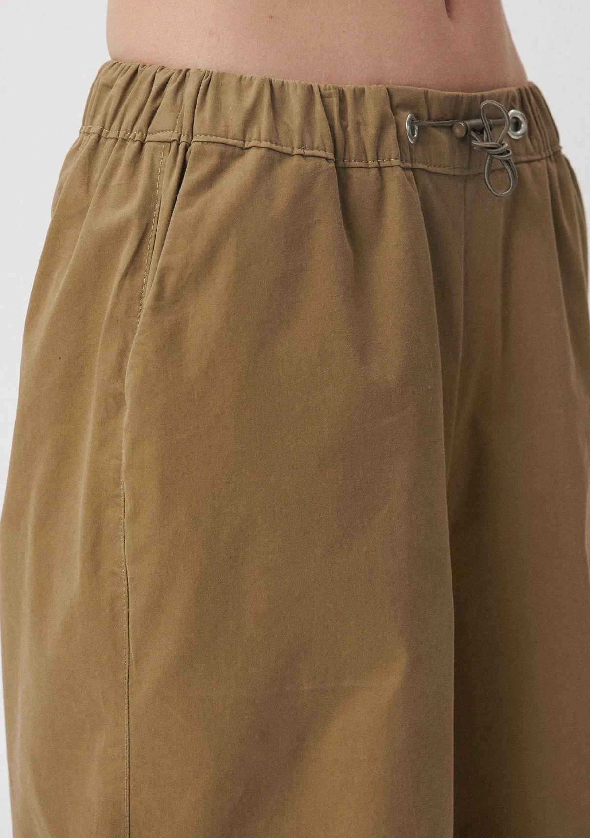 Khaki Parachute Pants
