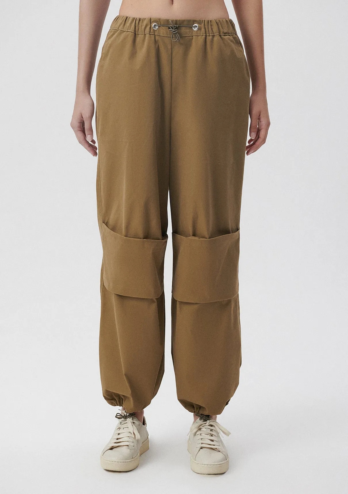 Khaki Parachute Pants