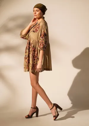Khaki short dress