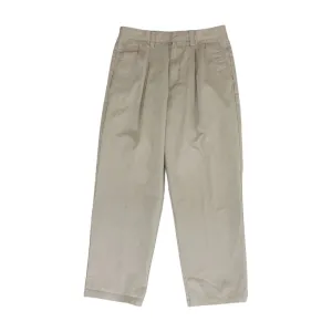 Khaki Solid Khaki Pants