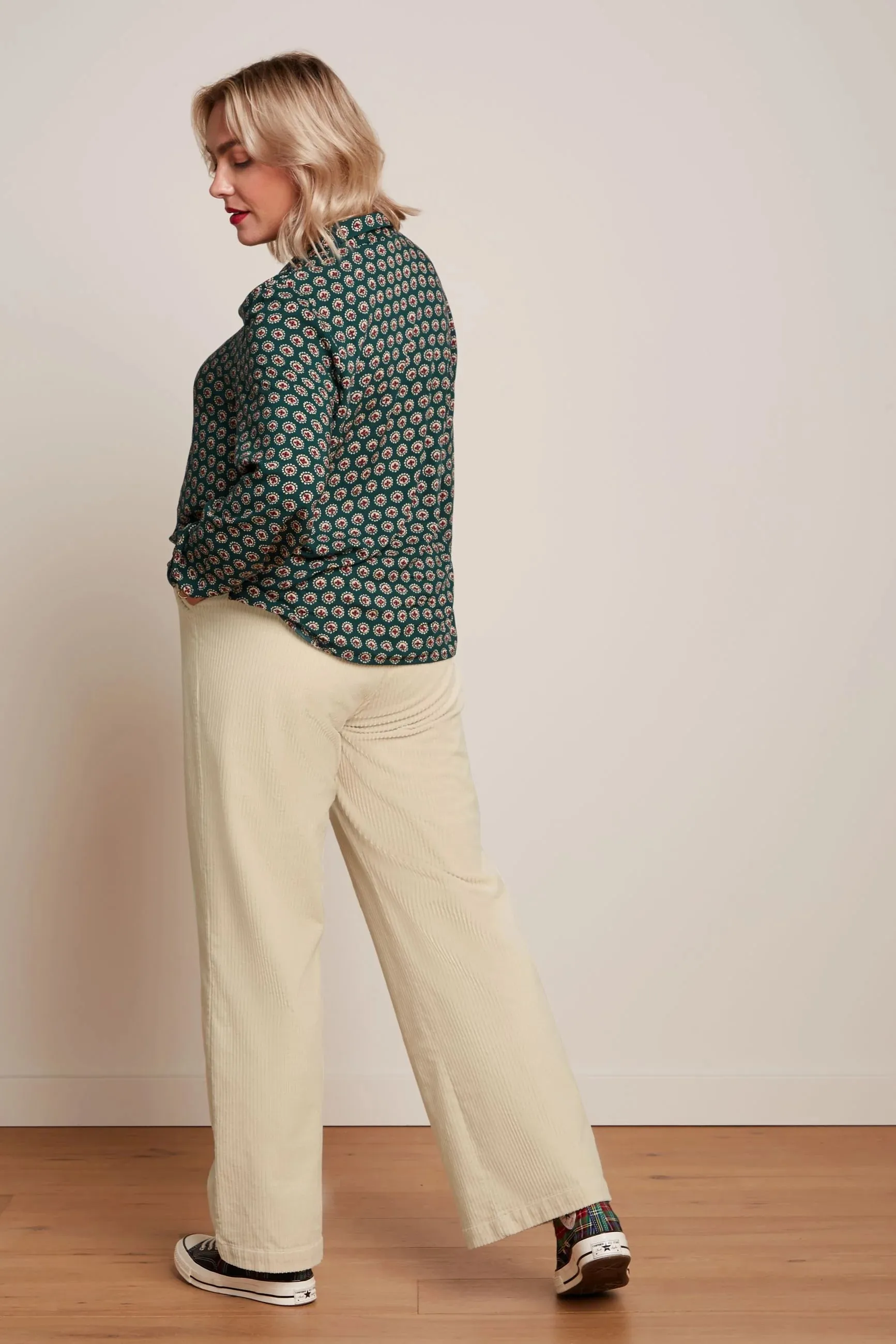 King Louie - Marcie Pants Corduroy Ivory
