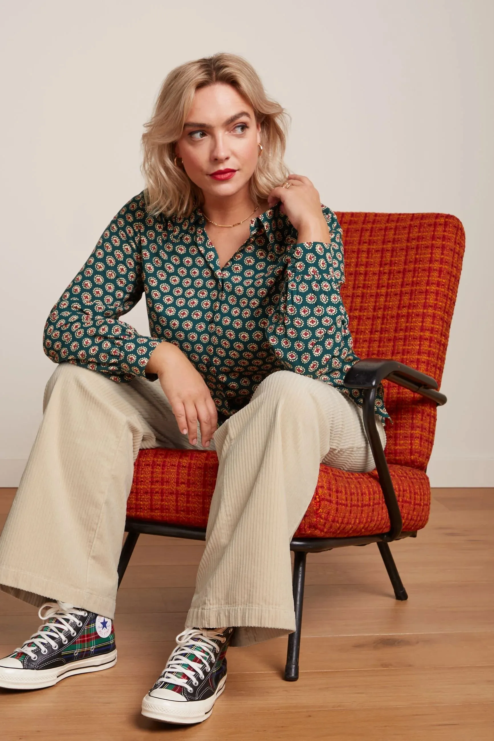 King Louie - Marcie Pants Corduroy Ivory