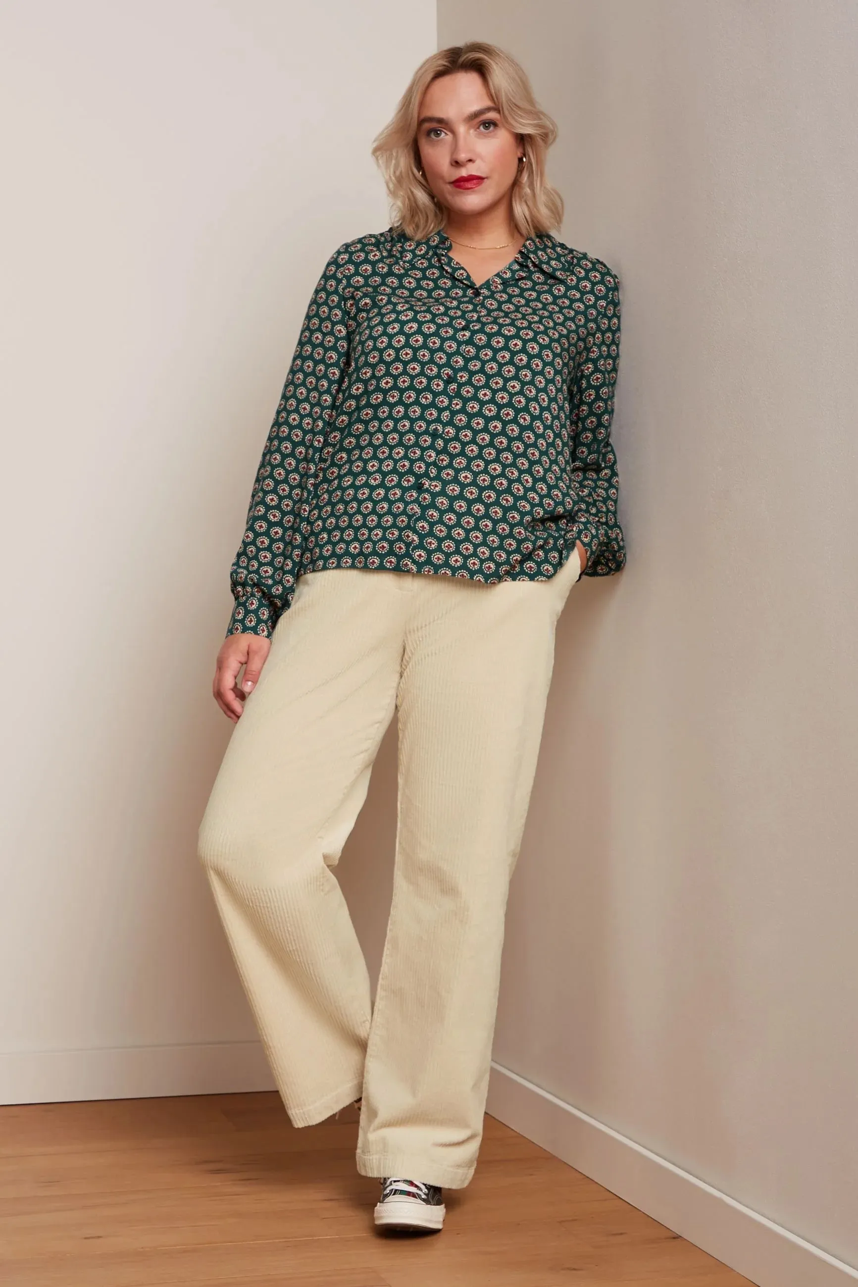 King Louie - Marcie Pants Corduroy Ivory