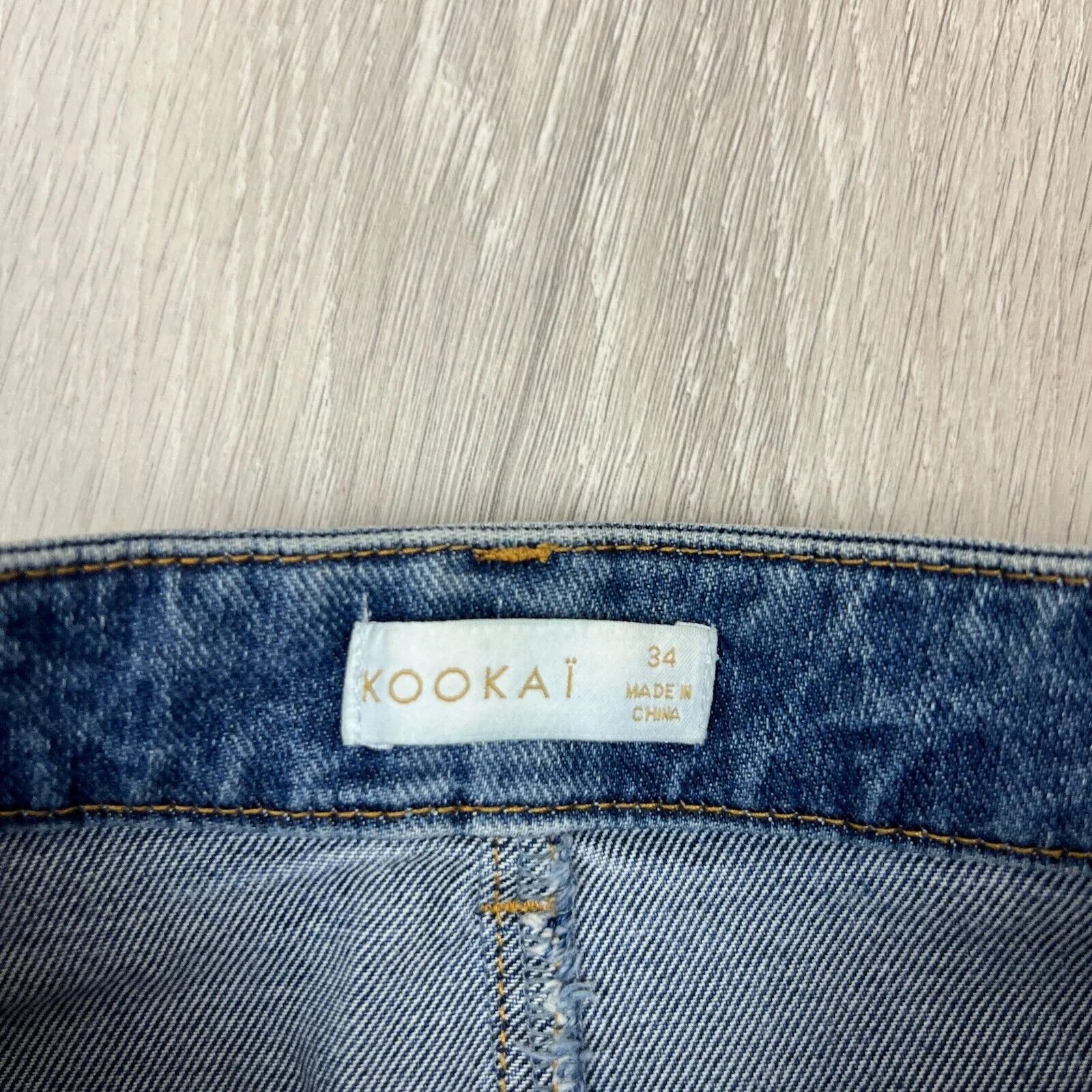 Kookai Womens Blue Denim Skinny Jeans Size 34