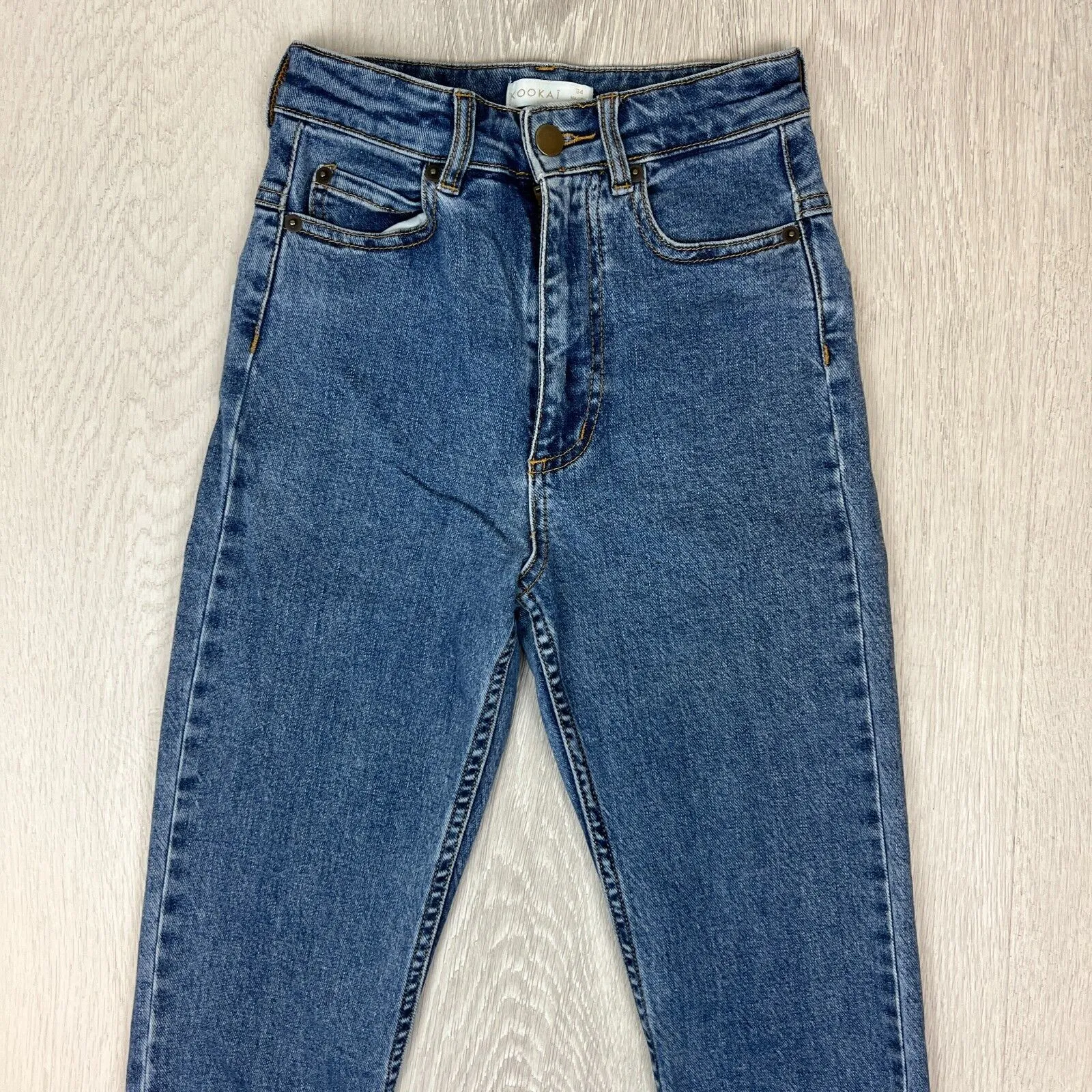 Kookai Womens Blue Denim Skinny Jeans Size 34