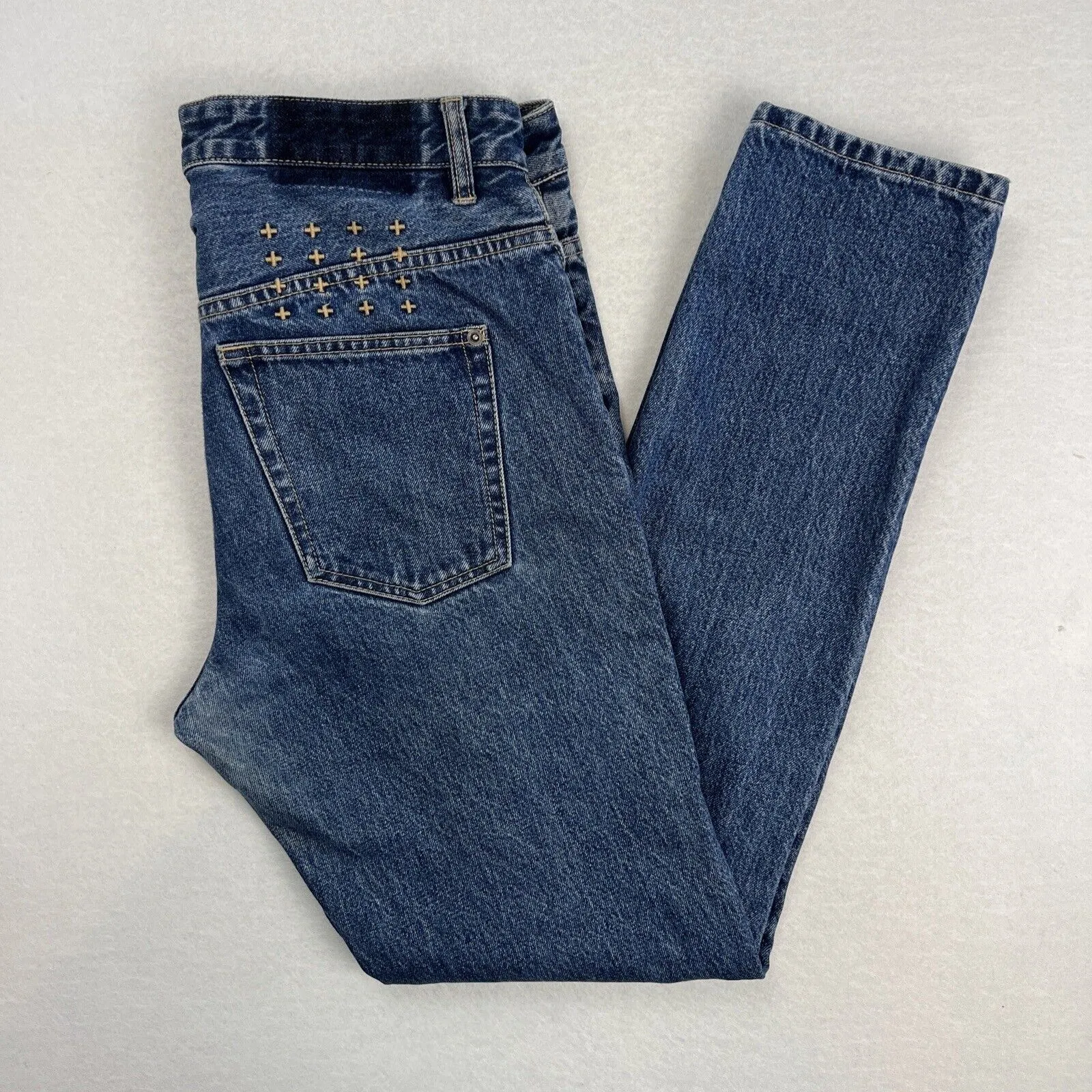 Ksubi Wolf Gang Old School Blue Denim Jeans Size 30