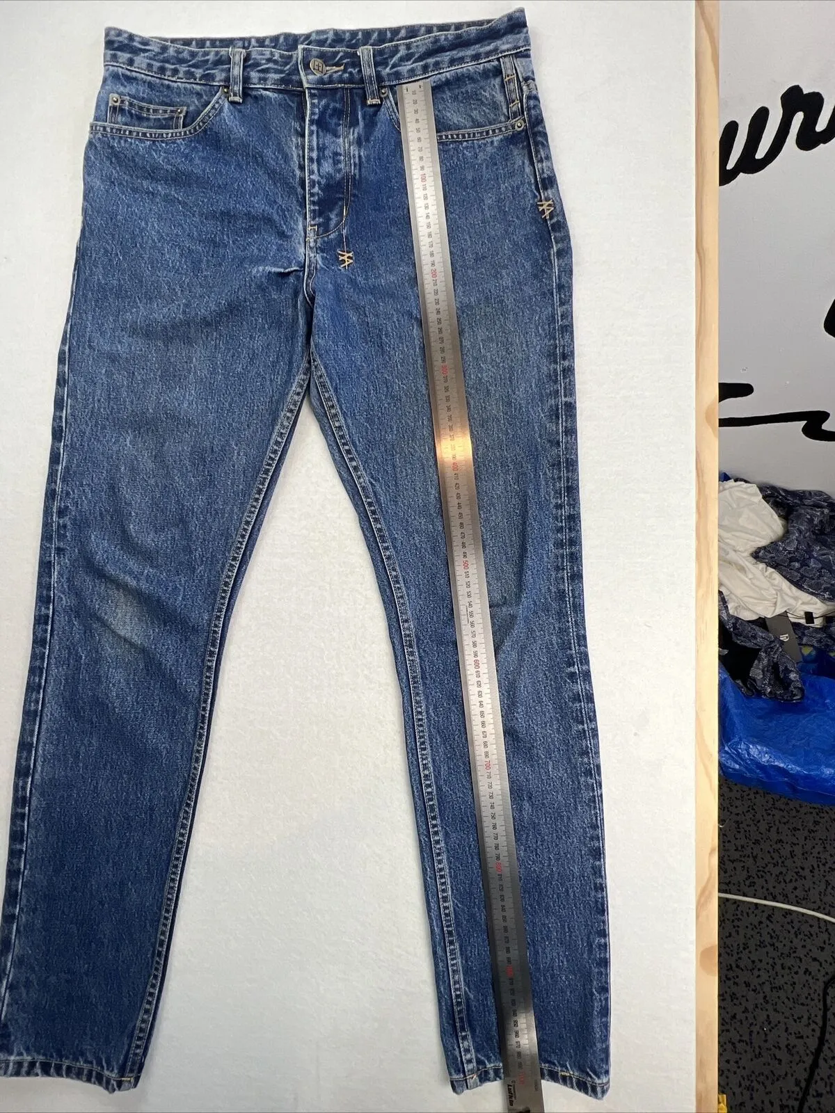 Ksubi Wolf Gang Old School Blue Denim Jeans Size 30