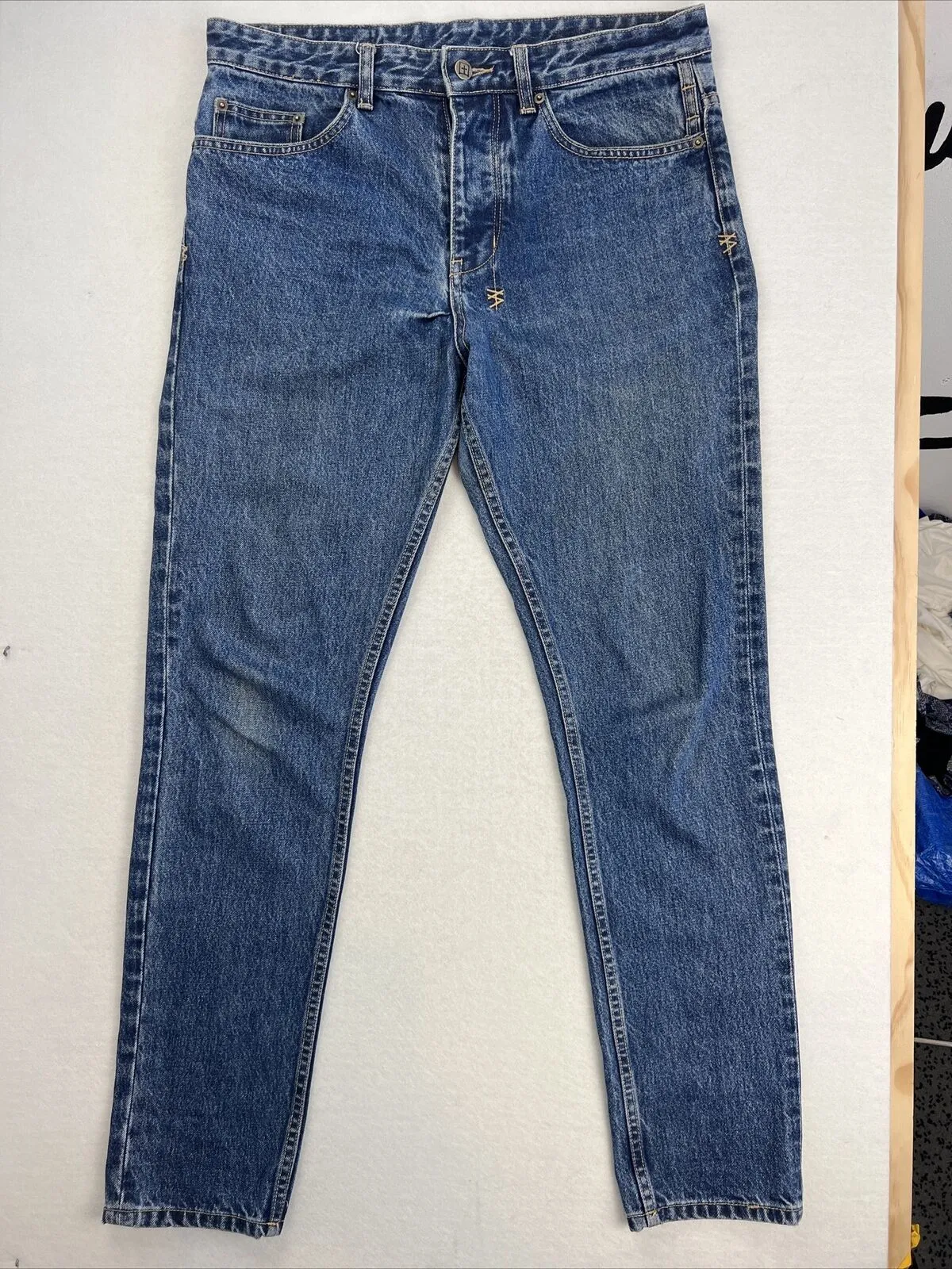 Ksubi Wolf Gang Old School Blue Denim Jeans Size 30