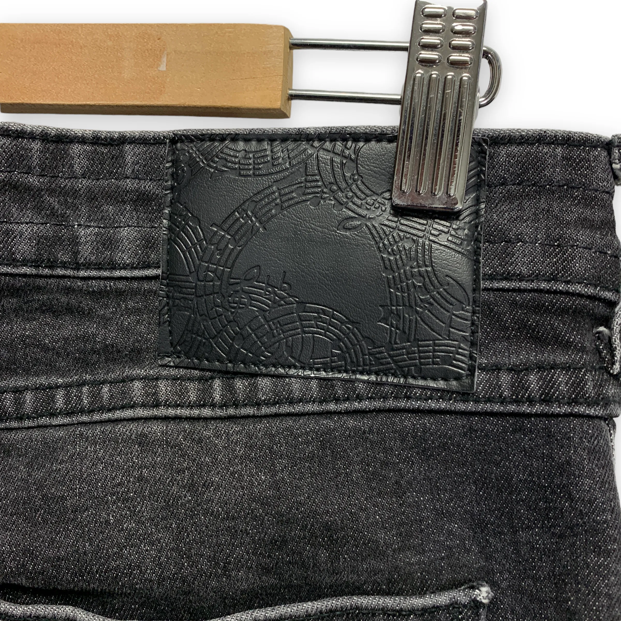 [L] Number Nine Distressed Denim Jeans Black
