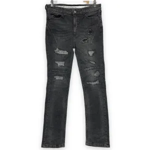 [L] Number Nine Distressed Denim Jeans Black