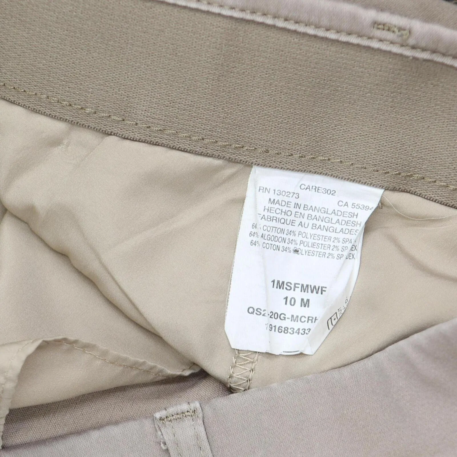 Lee Womens Regular Fit Straight Leg Mid Rise Pants 166e86935cb9f6 Khaki Brown 10