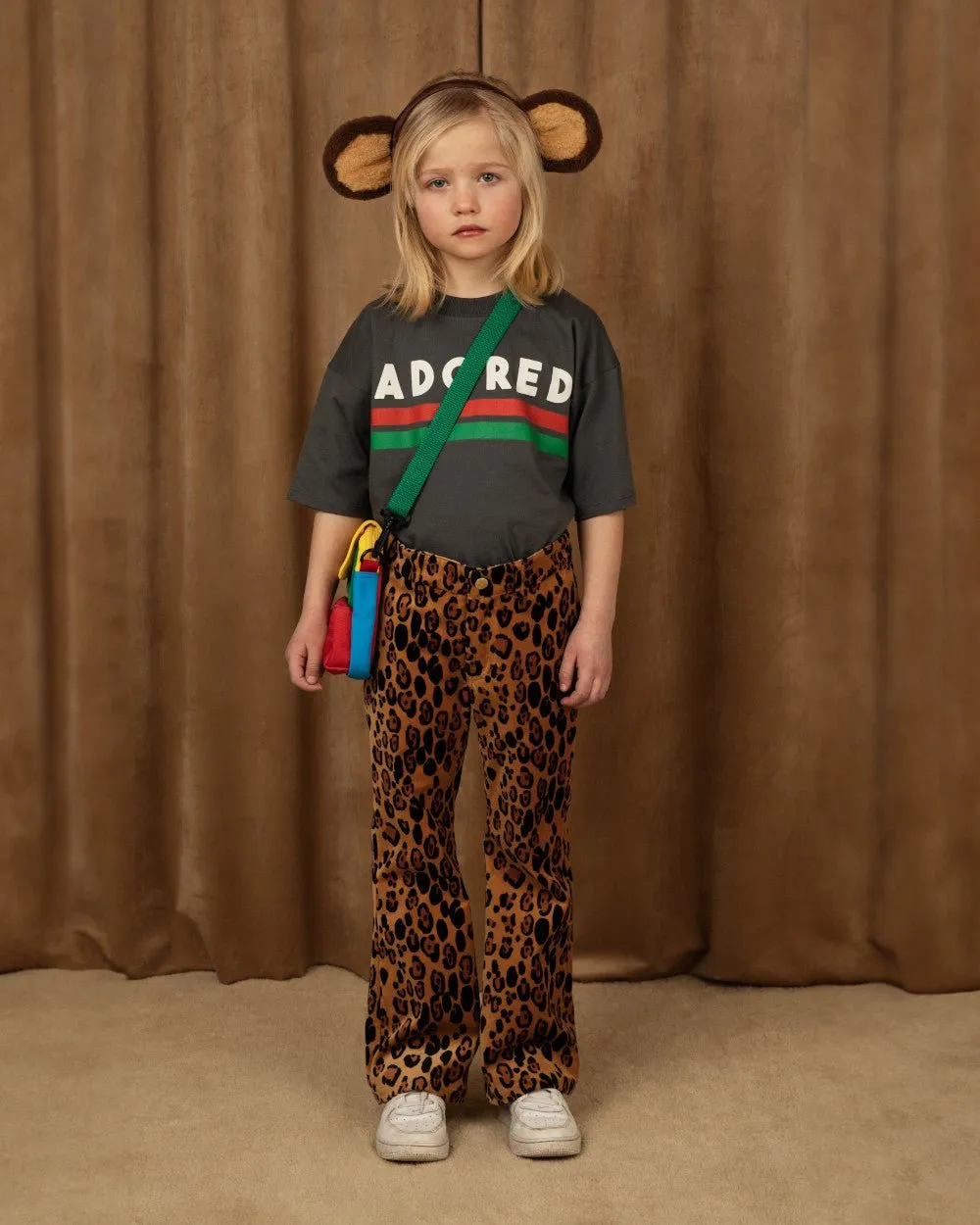 Leopard Flared Velvet Trousers by Mini Rodini *LAST PIECE 104/110*
