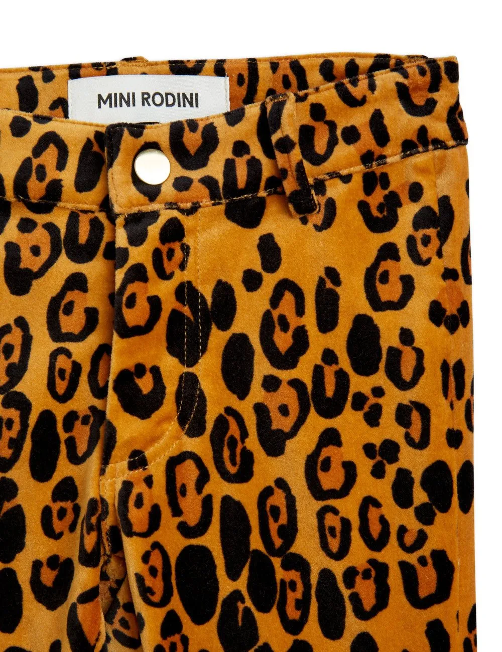 Leopard Flared Velvet Trousers by Mini Rodini *LAST PIECE 104/110*