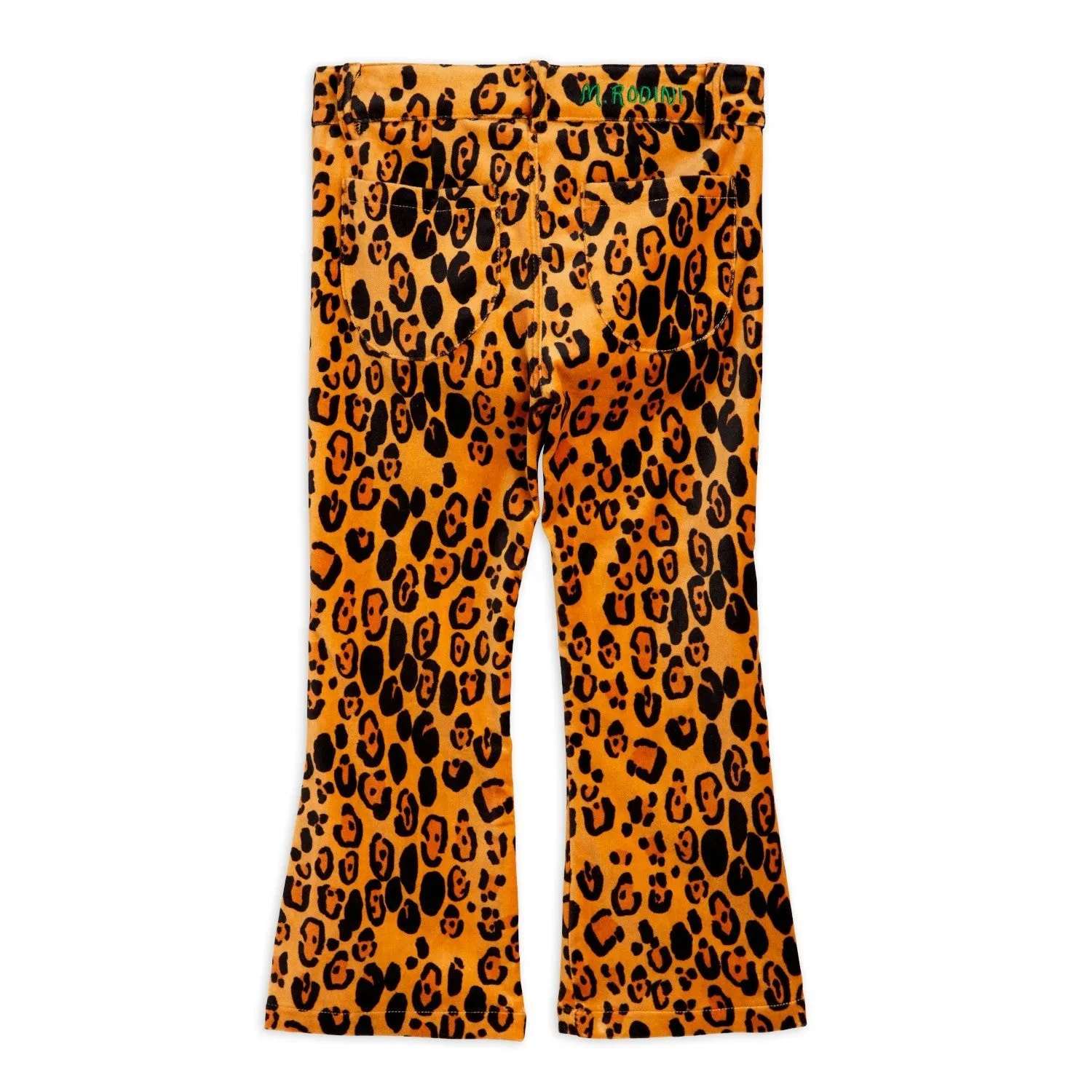 Leopard Flared Velvet Trousers by Mini Rodini *LAST PIECE 104/110*