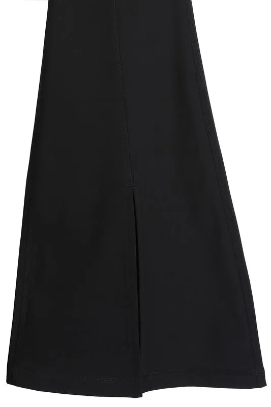 Lilou Flutter Flared Leg Crop leggings