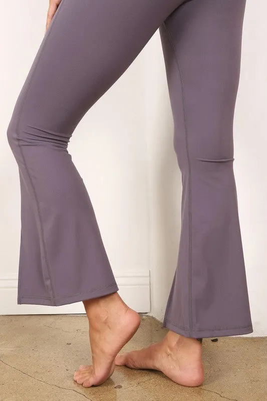 Lilou Flutter Flared Leg Crop leggings