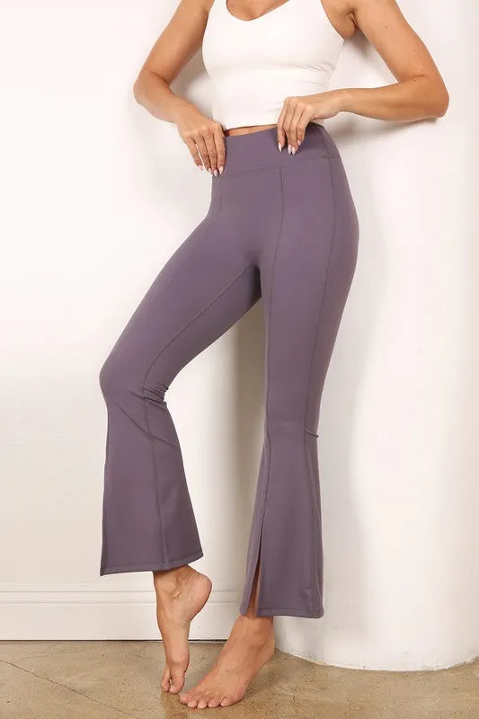 Lilou Flutter Flared Leg Crop leggings