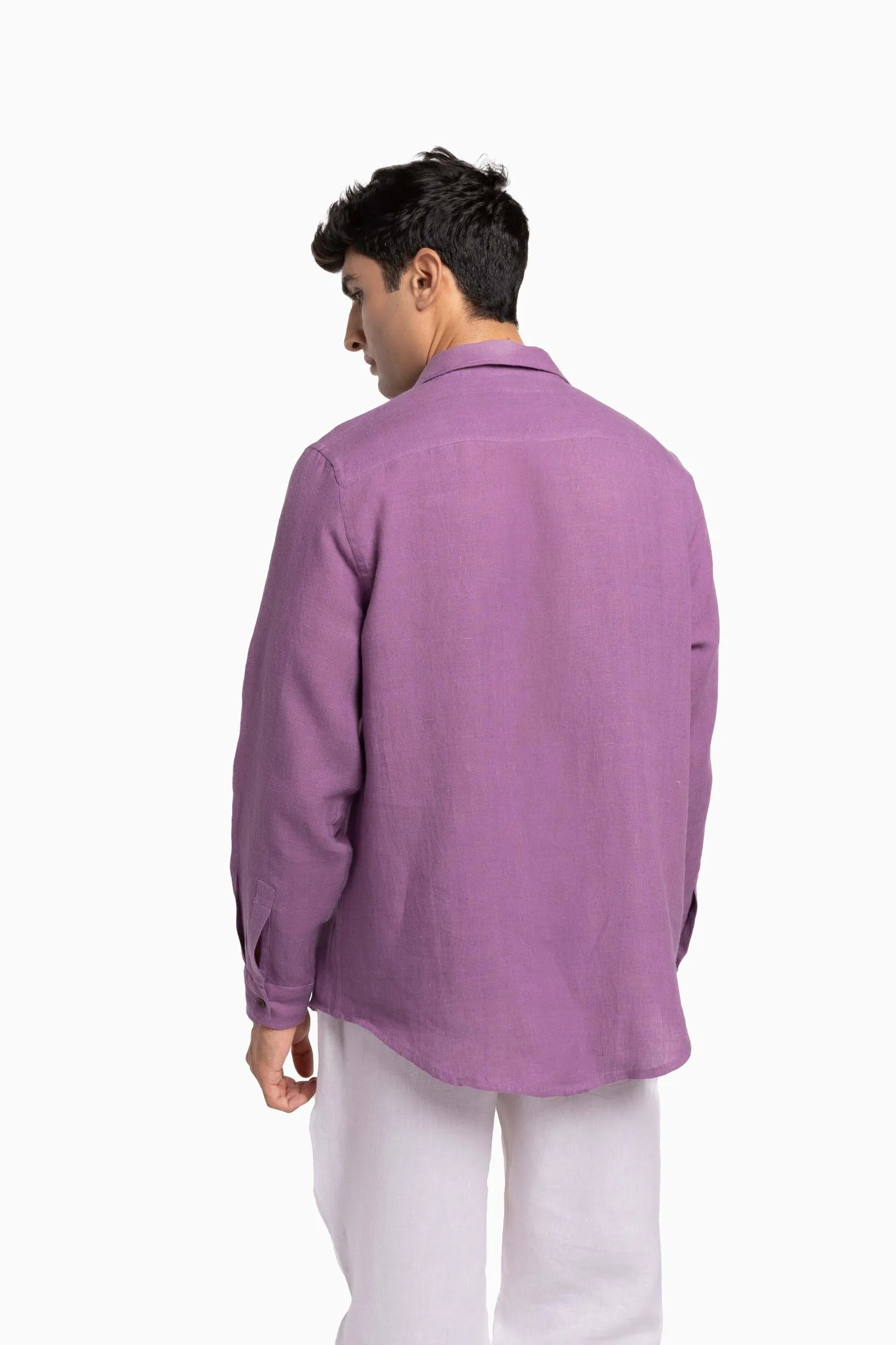 Linen Abel Shirt-Petal Pink