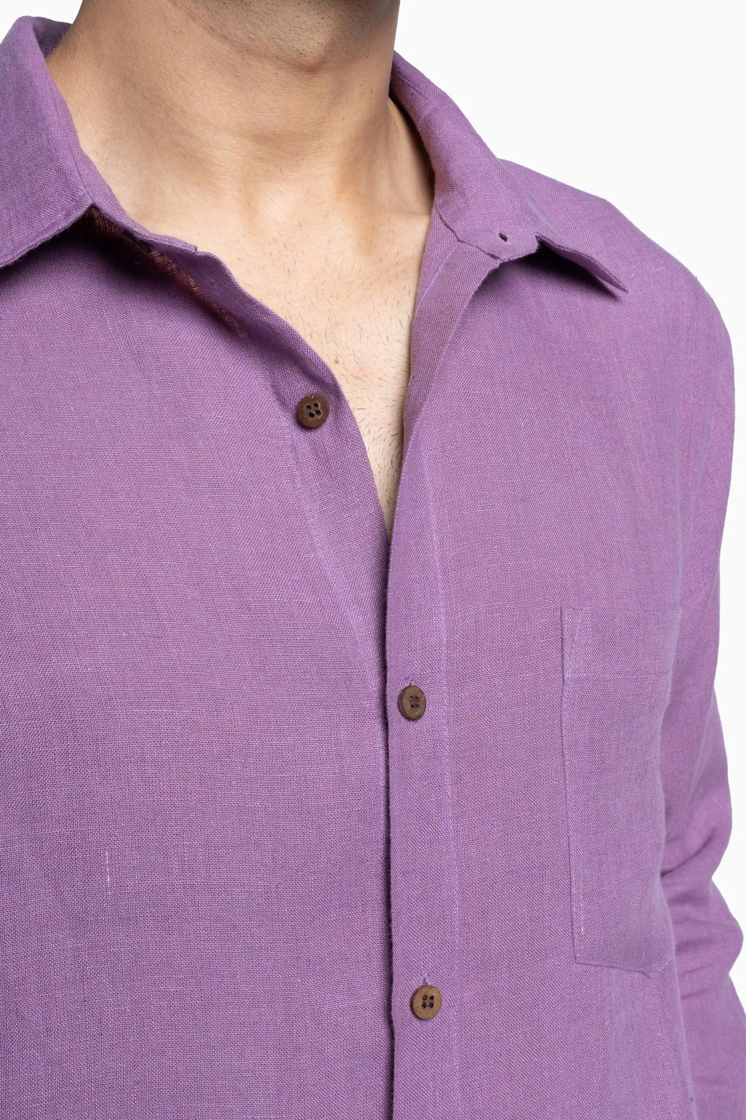 Linen Abel Shirt-Petal Pink