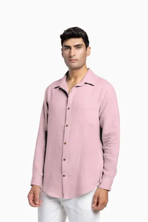 Linen Abel Shirt-Petal Pink