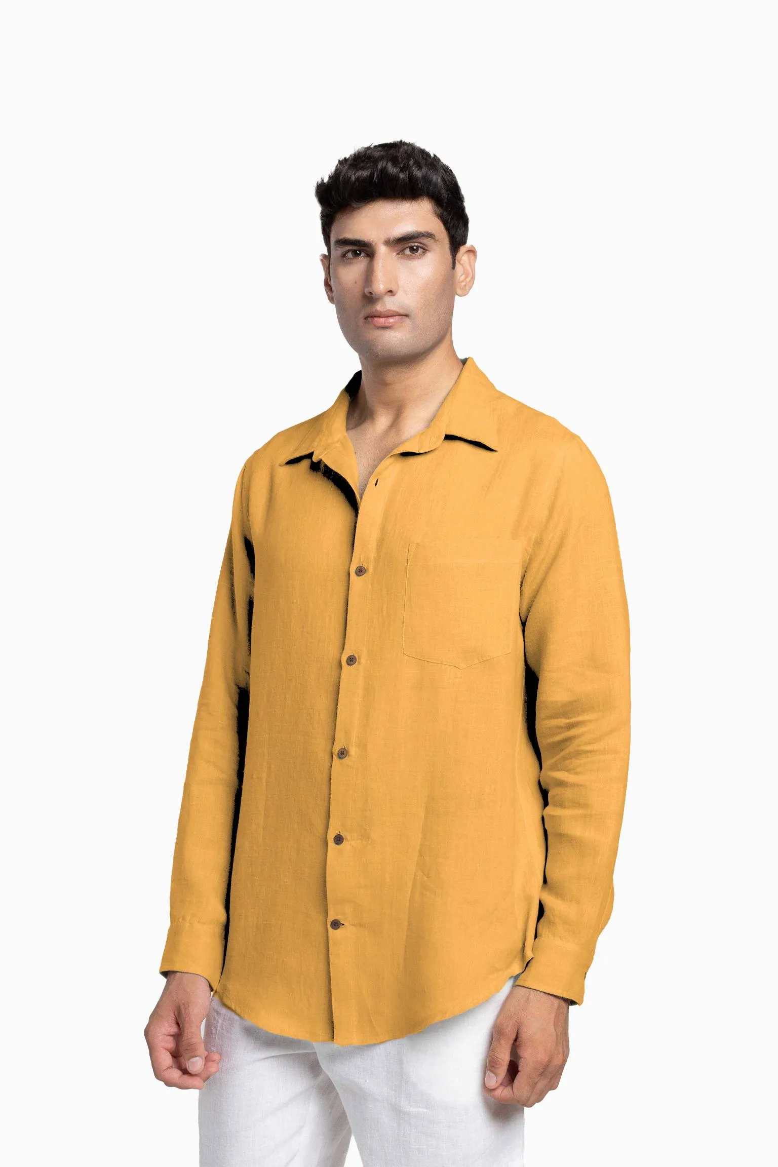 Linen Abel Shirt-Sage Green