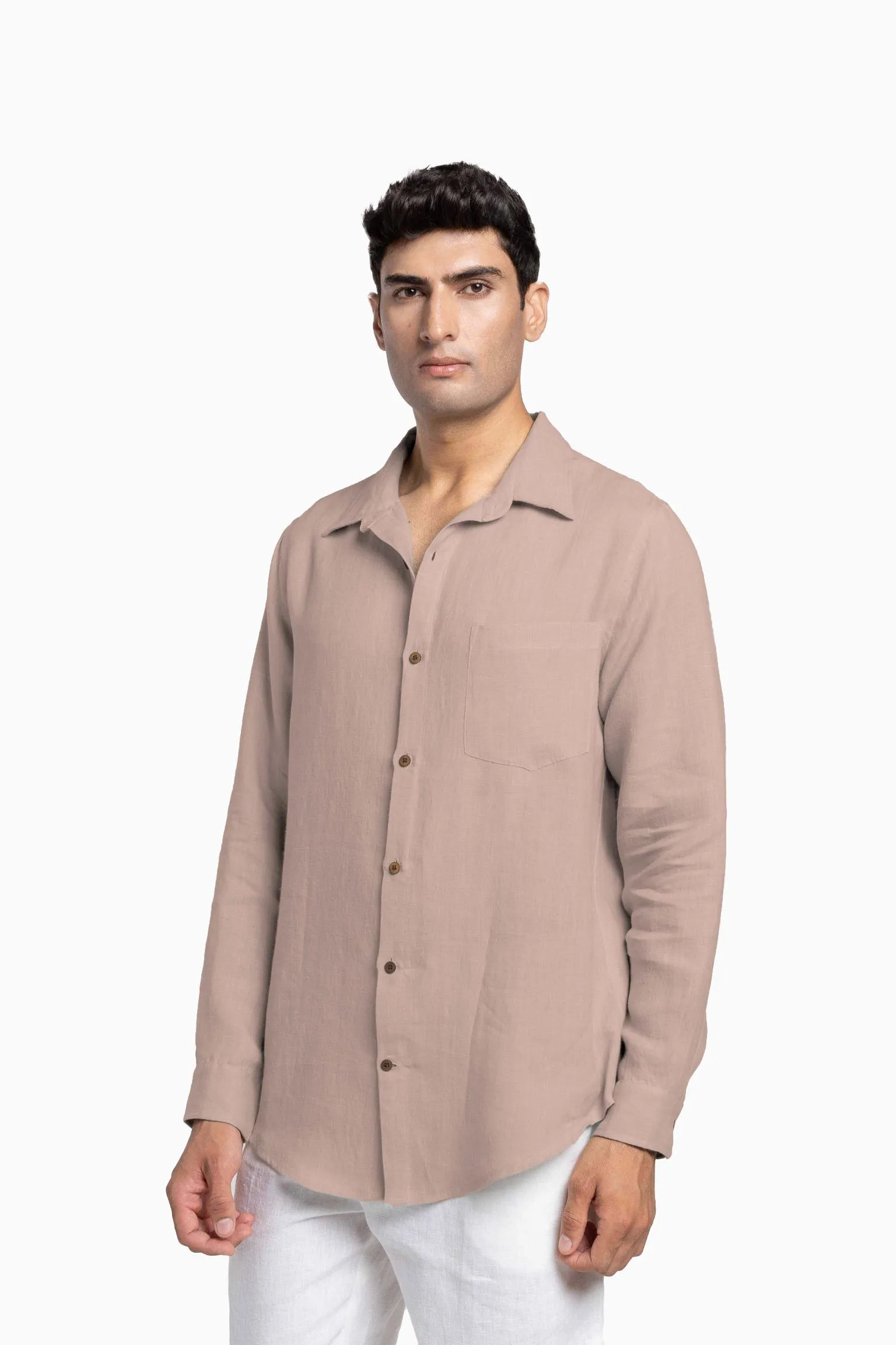Linen Abel Shirt-Sage Green