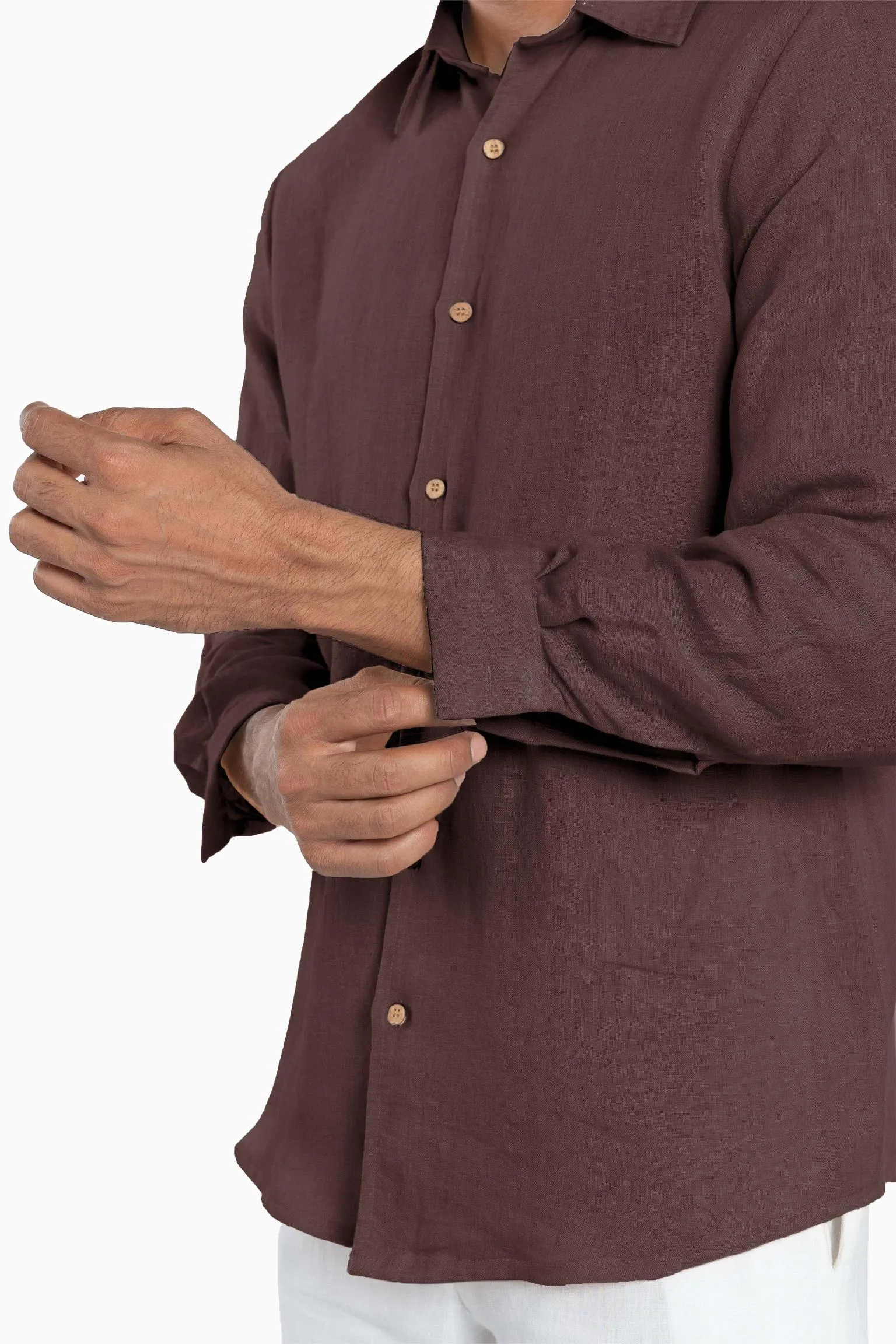Linen Arlo Shirt-Sage Green