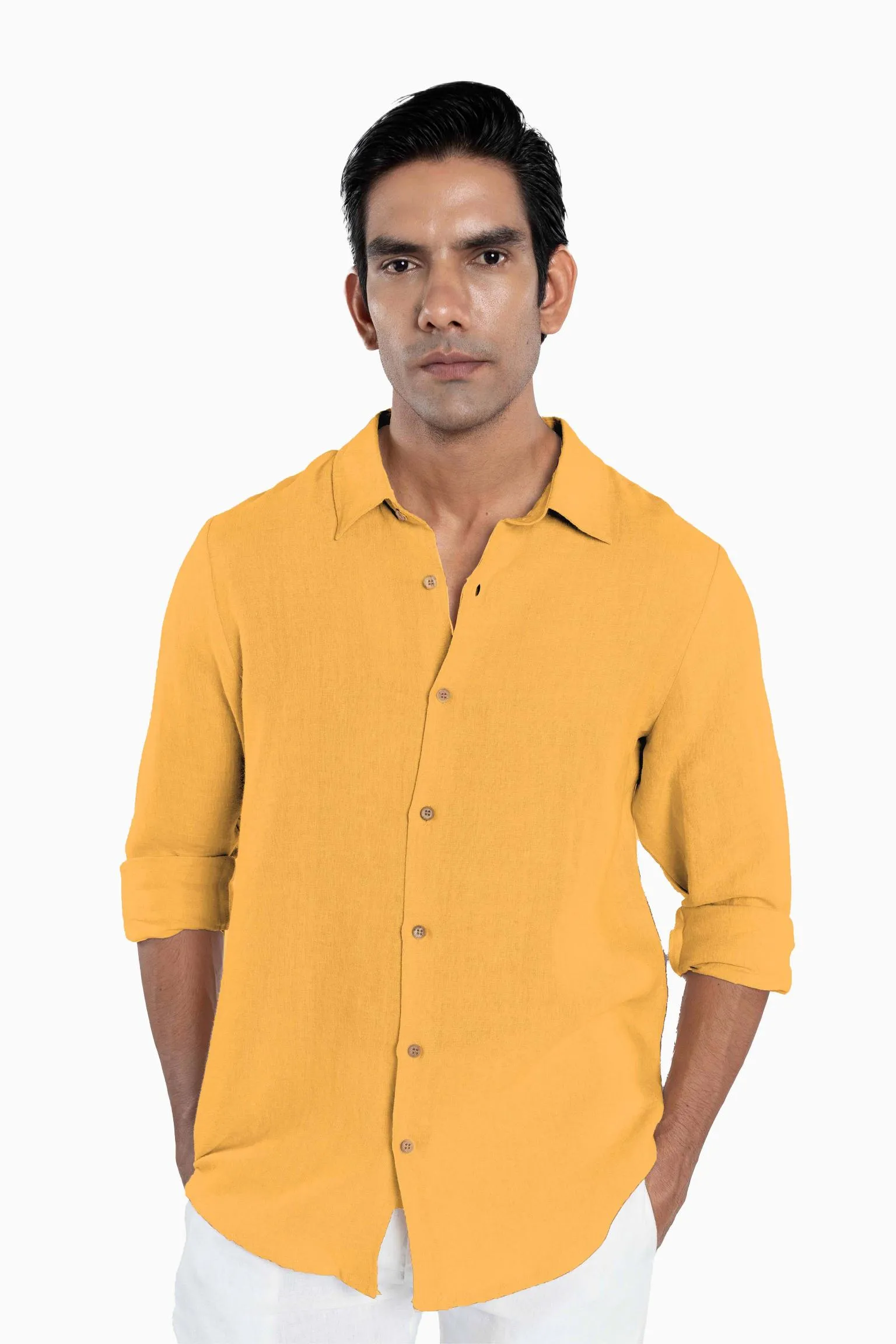 Linen Arlo Shirt-Sage Green