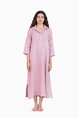 Linen Avery Dress-Swirly Red