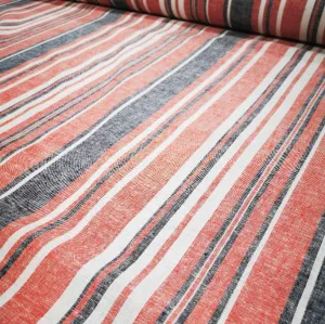 Linen Cotton Blend, Rebel Stripe