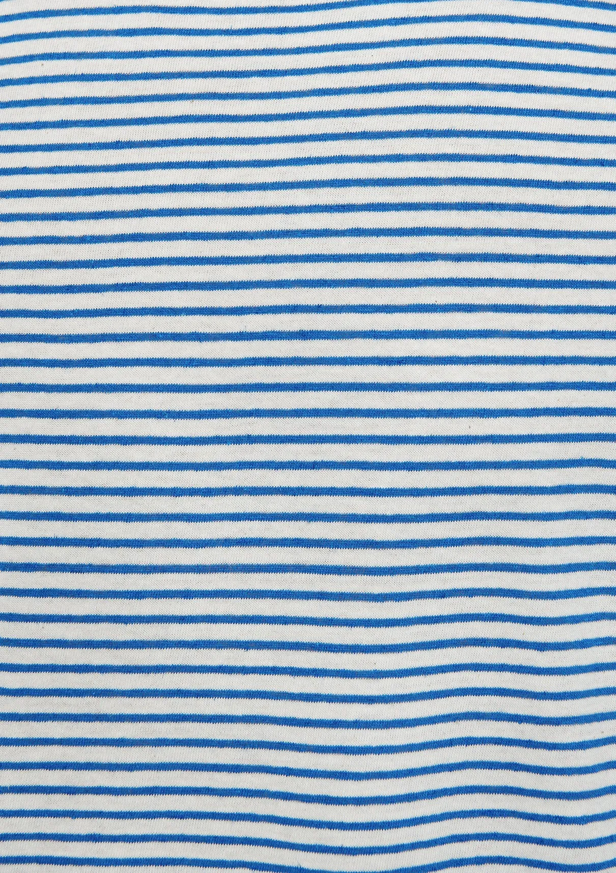 Linen Mix Striped T-Shirt