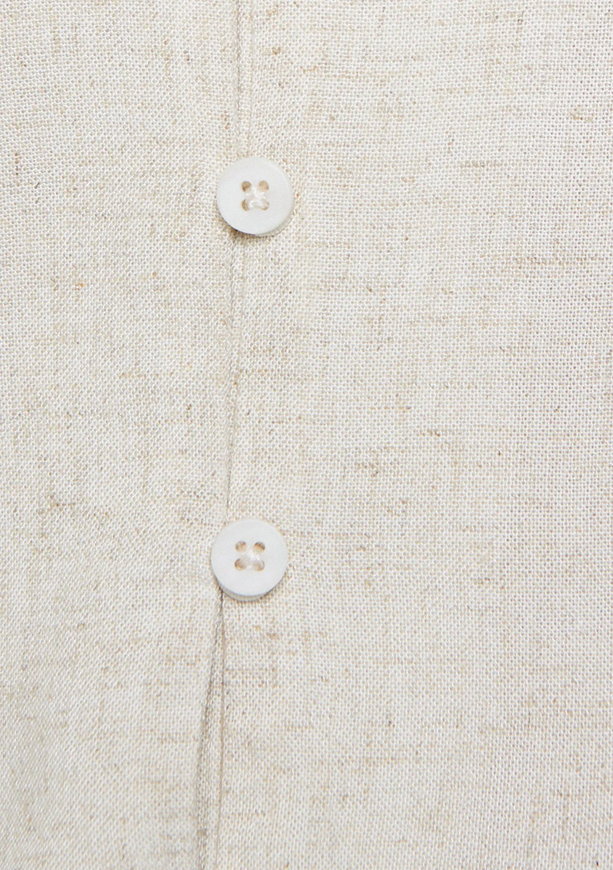 Linen Mix White Shirt