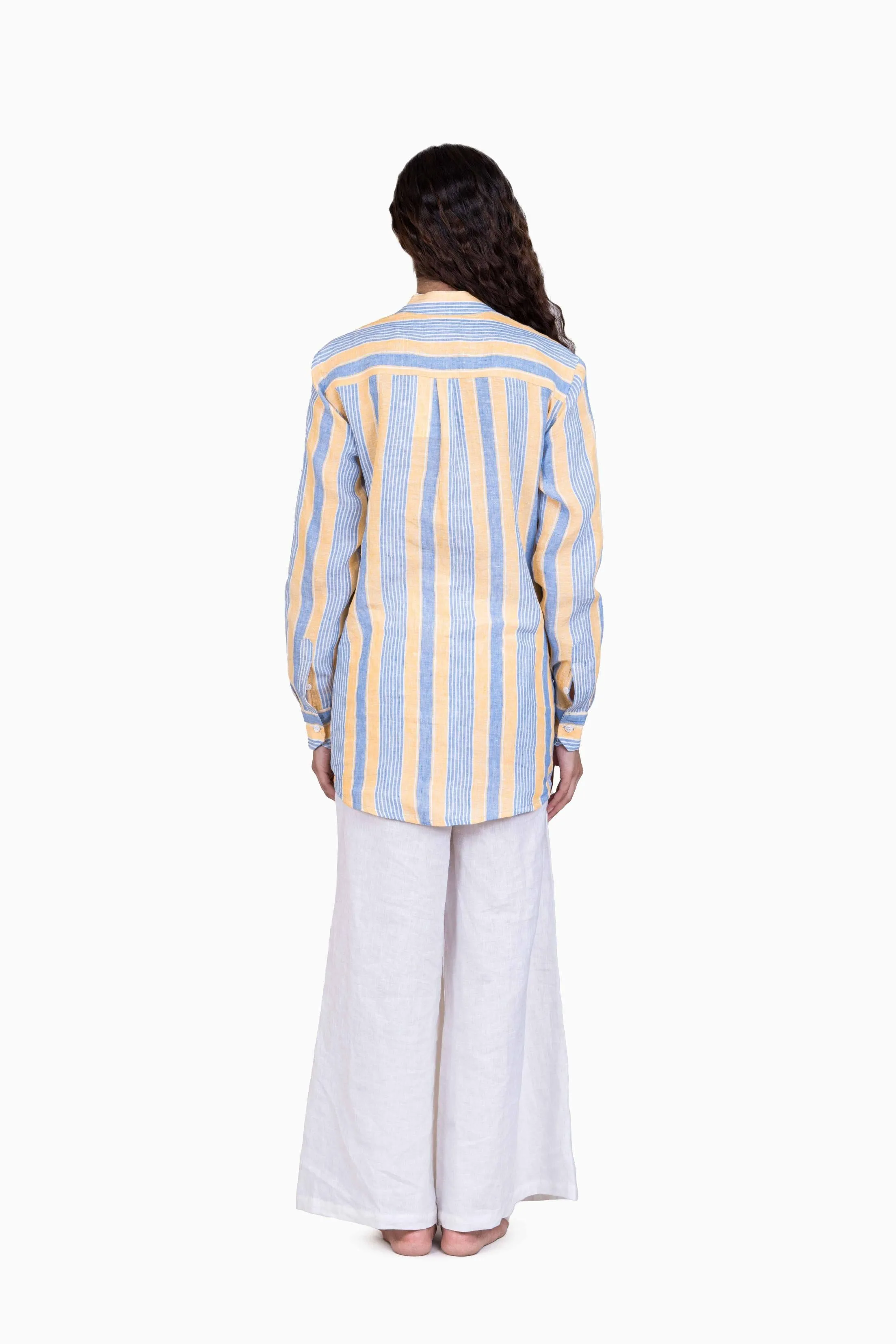 Linen Noelle Shirt-Vern Yellow
